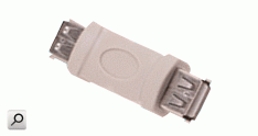 Ficha PC adapta 1H USB-A a 1H USB-A