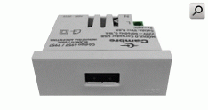 Mod cargador 1 USB A GRI  0,8A c-bornes 220V