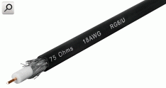 Cable coaxial  75 Ohms RG   6/U Foam 67% Bish