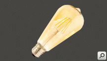 Lampara LEDs Filam   8,0W BLC 220V Dor E27