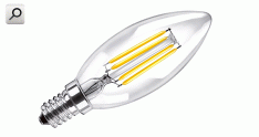 Lampara LEDs Filam   4,0W BLF 220V Velita E14
