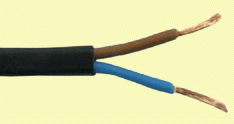 Cable sim-bajo plomo 2x 0,50mm2 NEG