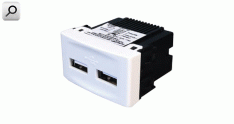 Mod cargador 2 USB BLA  2,0A 5V