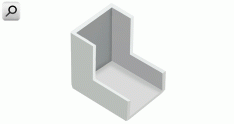 Cablecanal ciego b 30xh10; Curva externa BLA