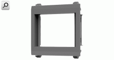 Bastidor luz 100x 50mm PVC GRI p-gabinete