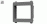 Bastidor luz 100x 50mm PVC GRI p-gabinete
