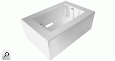 Caja dom p-cablecan rectg PVC BLA
