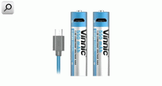 Pila AAA recarg  1,5V 0,55A/h NiMh Vinnic USB