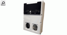 Caja tomacor PVC p-2= ?A+12 b Din GRI IP65