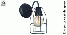 Artef pared  1xE27 Jaula aviar d100 NEG t