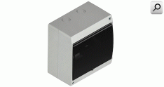 Caja TM Din  12 b ext PVC  BLA c-puerta fume