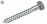 Tornillo c-Exag d 6,3x 38mmL p-aguja AcCinc
