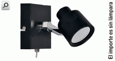 Artef pared  1xGU10 Sheila c-interrup NEG tex