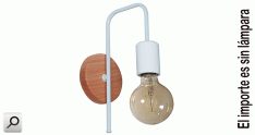 Artef pared  1xE27 braz fijo H300 BLA