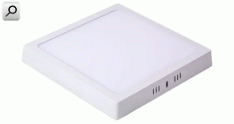 Artef techo LEDs  1x 18W BLN cuad L224 panel