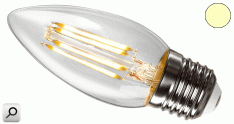Lampara LEDs Filam   4,0W BLC 220V Vela   E27