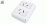 Toma dom ext 2x220V+T=220V 10A BLA bin Stik