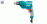 Taladro 220V  10mmD  500W  3300rpm