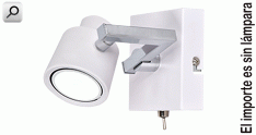 Artef pared  1xGU10 Sheila c-interrup BLA tex