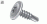 Tornillo c-Flange d 8,0  25mmL p-mecha r-Phil