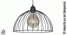 Artef colgar  1xE27 Jaula sem-esf d375 NEG t