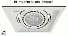 Artef emb  1xGU10 AR111 cardan L180 Ch BLA