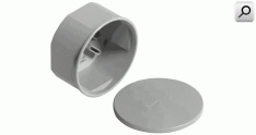 Caja dom octogon PVC c-tapa GRI