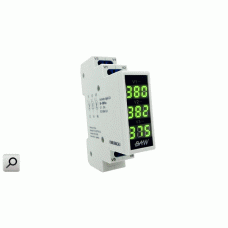Voltimetro CA digit DIN  80/500Vca 1M tri VER