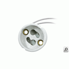Zocalo dicro GU10 ceramico c-cable 0,20M