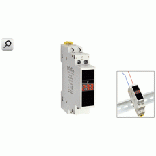 Voltimetro CA digit DIN 220V ROJ